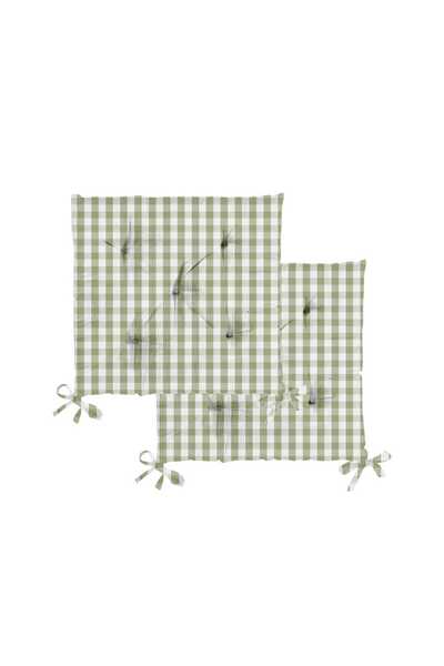 homewell وسادة كرسي، 40 × 40 سم، قطعتين، أخضر