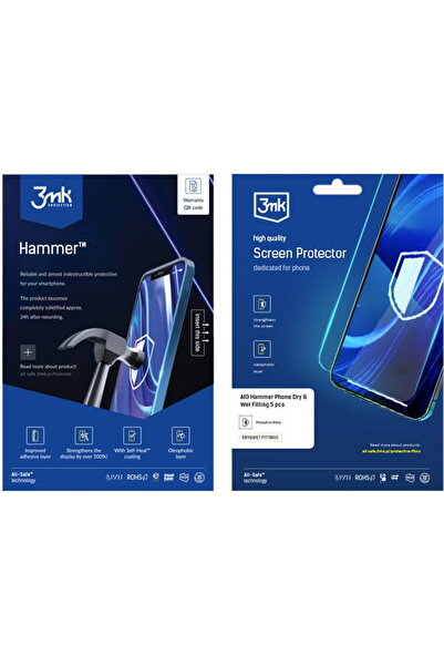 3MK All-Safe - AIO Hammer Phone Dry &amp;   Fitinguri umede 5 bucăți
