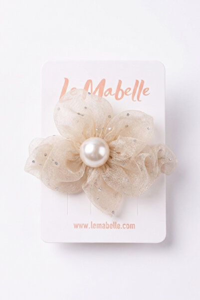Le Mabelle Cataramă elastică pentru fete, model floral, cu detalii în nuanța ...