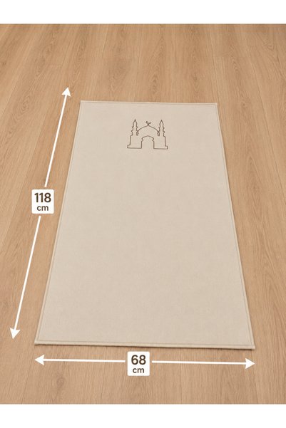 Bripurga Minimal Embroidered Canvas Prayer Mat - Dowry Prayer Mat - Portable