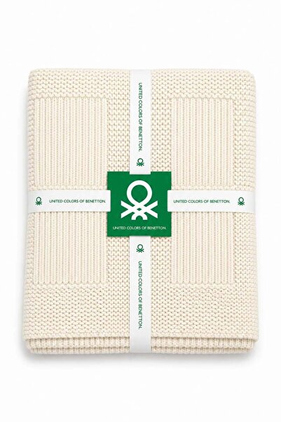United Colors of Benetton Be-Var-04-Ec 100% Acrylic Ecru 200*220 cm Blanket