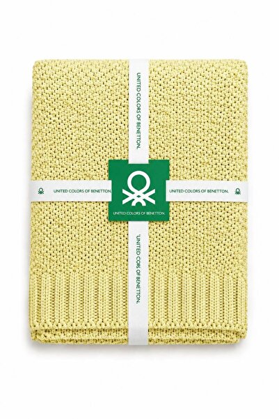 United Colors of Benetton Pătură Be-Var-01-Ye 100% Acrilic Galben 130*170 cm