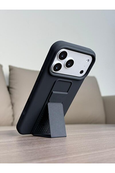 FASHION CASE Premium Foldable Kickstand Silicone Case for iPhone 17 Pro - Sli...