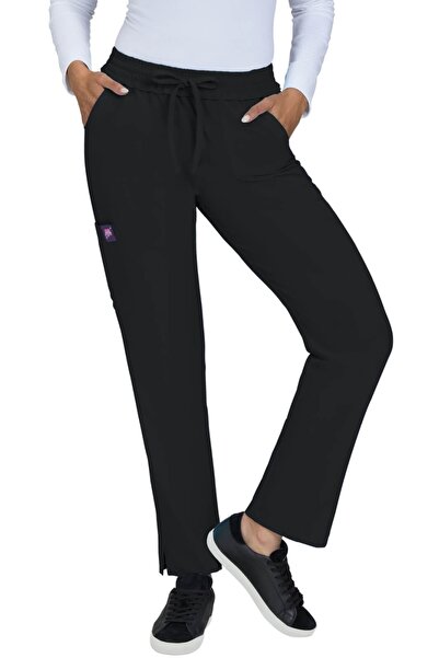 KOI Pantaloni Scrub Elastici de Damă Happiness Betsey Johnson Bergamot, Negru...