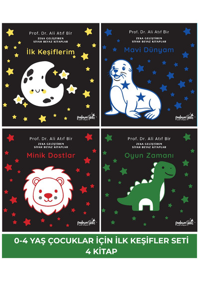 The Kitap Zeka Geliştiren İlk Keşifler Seti 0-4 Yaş (4 Kitap)