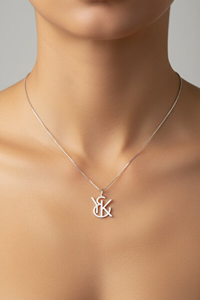 TabiTela 925 Ayar gümüş kolye Harf K&Y SM12963
