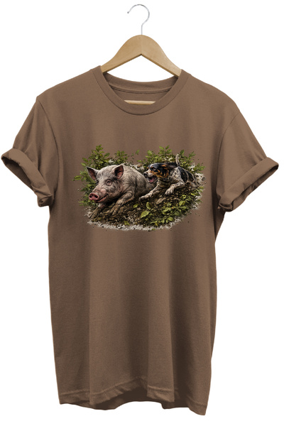 WİDİ Boar and Trail Dog Printed Off-Road T-Shirt Outdoor Clothing