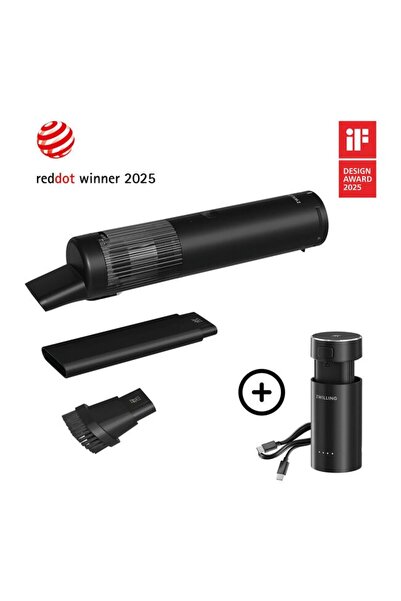 ZWILLING Set de bază: Aspirator fără fir + Baterie neagră