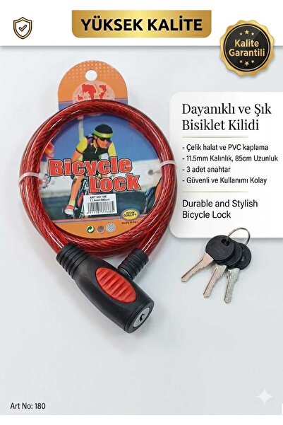monthiron bisiklet kilidi 11.5mm 85 cm bisiklet aksesuarı