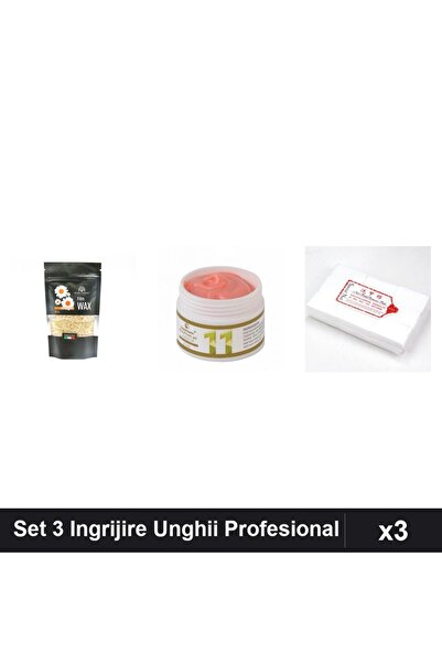 Makeup Set 3 Ingrijire Unghii - Ceara Epilare Musetel 100g, Gel UV LED 15g, S...