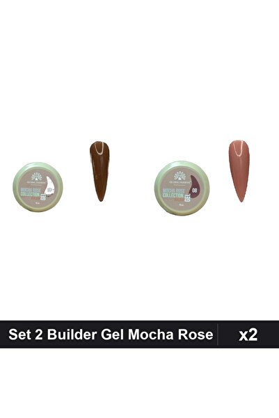 Makeup Set 2 Builder Gel Mocha Rose 15g Global Fashion, Nuante 07 08, Constru...