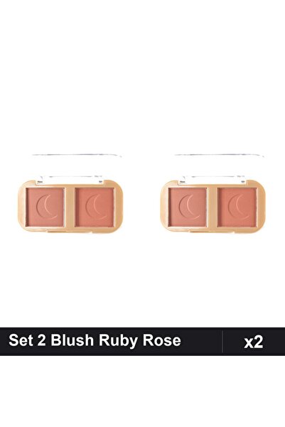 Makeup Set 2 Blush Ruby Rose Cheek To Cheek 02, Fard Obraz Nuanta Rosie, Mach...