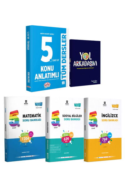 Editör Yayınevi 5. Sınıf Tüm Dersler Konu Anlatımı+ Matematik-Sosyal-İngilizc...