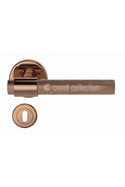 Condi Collection مقبض باب من الفولاذ المقاوم للصدأ مطلي بالبرونز PVD لعام 2011