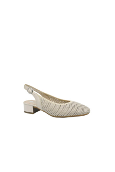 Rieker Pantofi slingback confortabili, bej, din piele și plasă, model RIK 434...