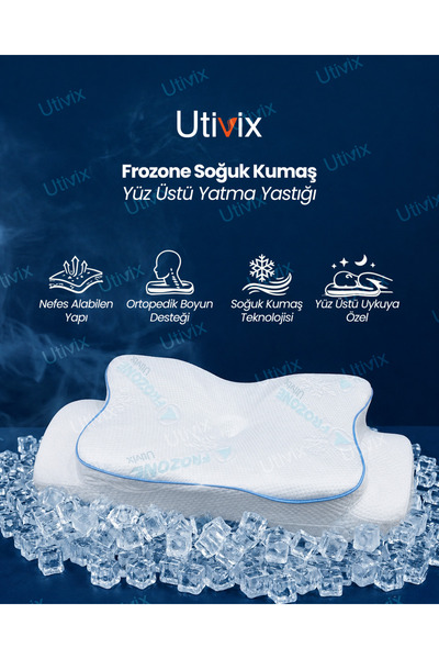 Utivix Ortopedik Visco Yastık Boyun Destekli – Boyun Düzleşmesi ve Ağrısı İçi...