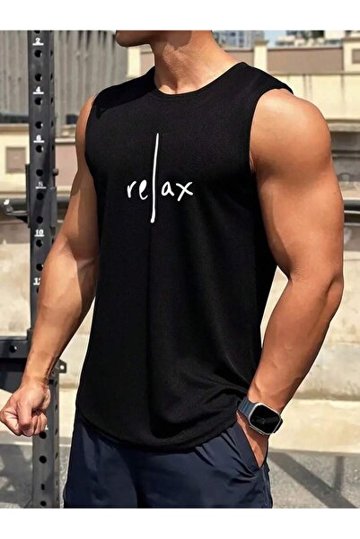 valeriae Bellanova Men's Oversize Crew Neck Sleeveless T-Shirt - Long Cut
