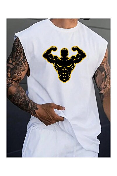 bellanova Men's oversized crew neck sleeveless t-shirt - longline