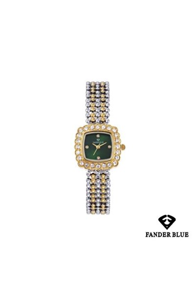 FANDER BLUE Fenderblue Women's Watch with Steel Strap, Olive Dial, in all its...