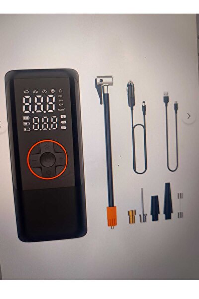 ZESTGLOBAL 4500 MaH Şarjlı Taşınabilir Araba Lastik Hava Top Şişirme Pompası ...