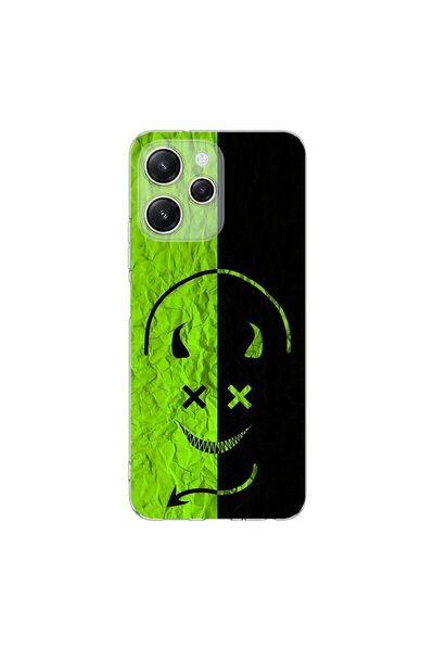 PPKin Redmi 12 Compatible Devil 1 Design Transparent Case