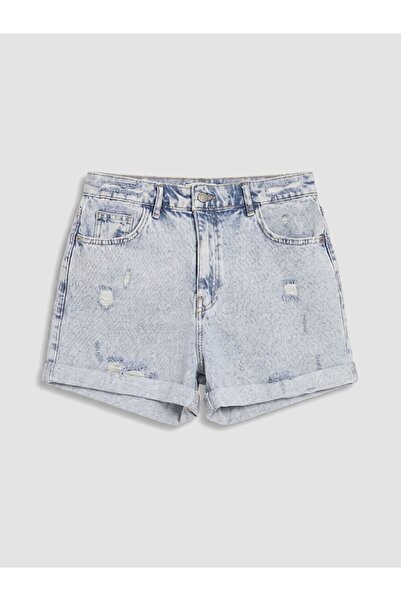LC Waikiki LCW Jeans Yırtık Detaylı Kadın Jean Şort