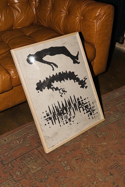 Ahşap Çerçeveli Modern Dekoratif Poster Tablo – Frequency | Sürreal Koleksiyonu