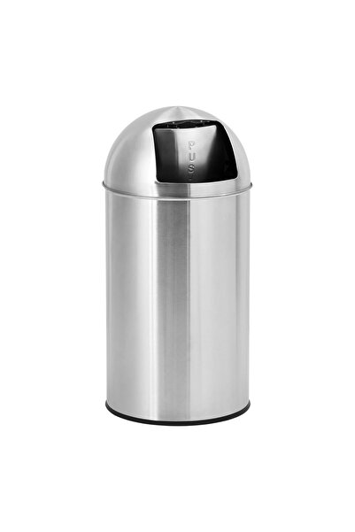 Garvee 50L Cylindrical Commercial Trash Can, Fingerprint-Resistant Stainless ...
