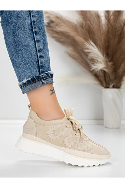 mei Women's Sneakers 5H71 Beige