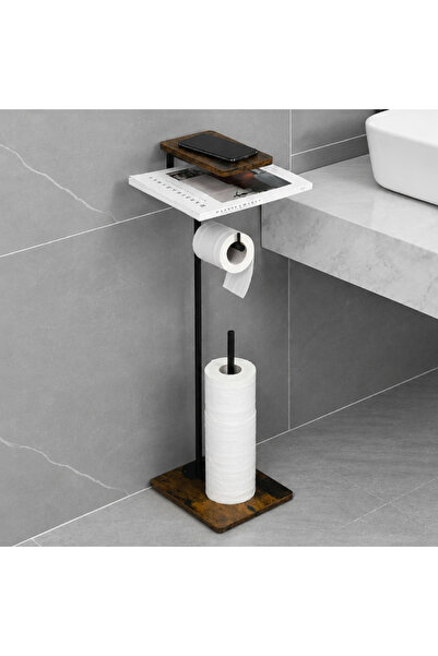 MODALITE Suport hartie igienica cu spatiu depozitare reviste, 2 blaturi MDF, ...