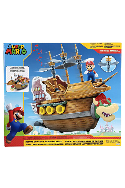 Super mario Nintendo Deluxe Oyun Seti Bowser Ship 6,5 cm