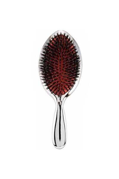 TotulPerfect Professional Oval Silver Boar Bristle Hairdresser Brush A2 Silve...