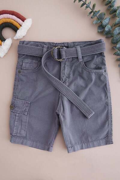 Fulla Moda Beli Belted Cargo Pocket Boys' Capri Pants
