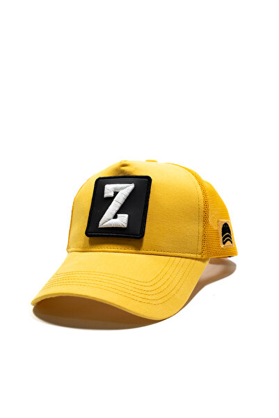 all hats Mrežasti žuti šešir sa detaljima u obliku slova | Sportski šešir pog...
