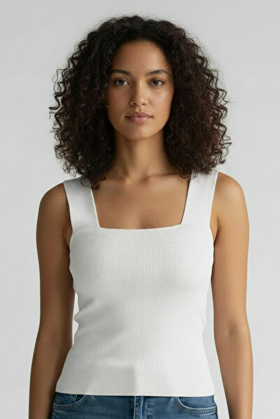 MEOSHE Women's Blouse Square Neck Wide Strap Athlete Summer Lycra Bodysuit