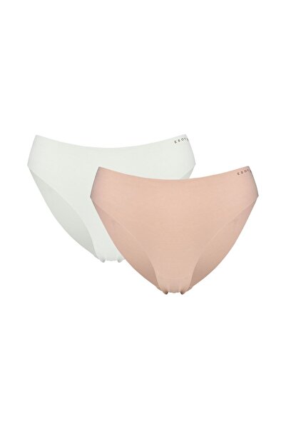 ESOTIQ Women's Seamless Cotton Briefs 2-Pack Invisible Basic Underwear Soft &...