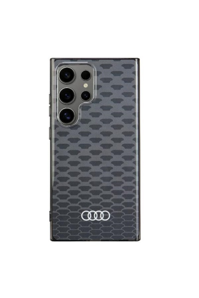 Audi Husă MagSafe cu model cusut IML S24 Ultra S928 negru/negru carcasă rigid...