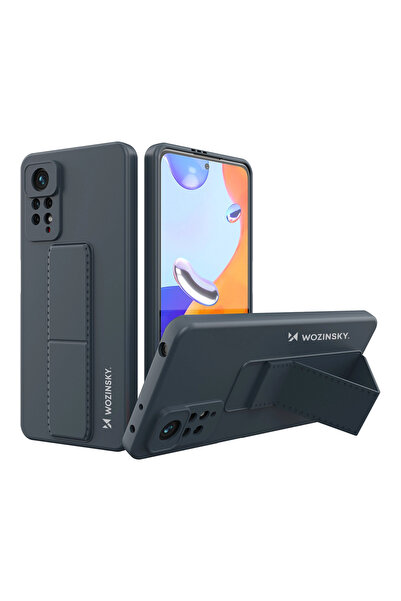 WOZINSKY Husă din silicon cu suport pentru Xiaomi Redmi Note 11 Pro, albastru...
