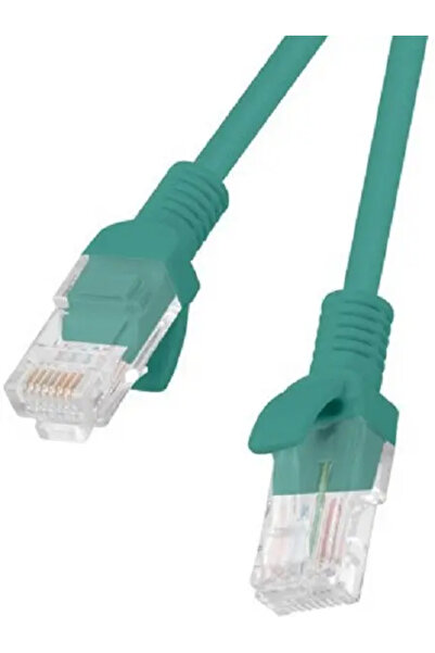 Lanberg Cablu patch PCU5-20CC-0050-G cat.5e 0,5M verde pachet de 10 bucăți PC...