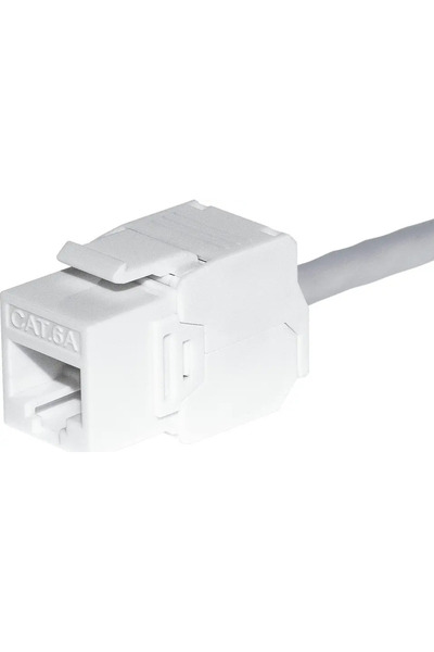 Netrack Modul jack keystone RJ45 Cat 6A UTP, fără unelte, alb