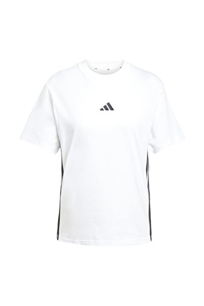 adidas Γυναικείο μπλουζάκι με 3 ρίγες σε λευκό χρώμα Essentials JD0844