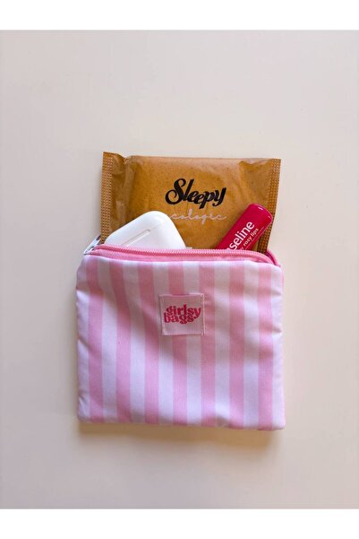 girlsybags Toz Pembe Mini Bozuk Para Cüzdanı, Sıvı Geçirmez Ped Çantası, Mini...