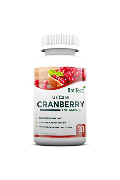 OptiTect Uricare Cranberry + Vitamin C Tablets, Dietary Supplement, Cranberry...