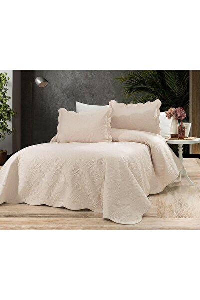 Bella Home غطاء سرير مطرز مزدوج من تويو |   250×260 سم |   تفاصيل تطريز رائعة...