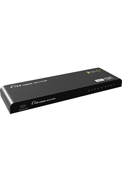 Techly Splitter HDMI 2.0 1x8 4K*60Hz HDR EDID Activ