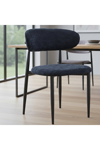 Ebticar Modern Fabric Accent Chair - Black