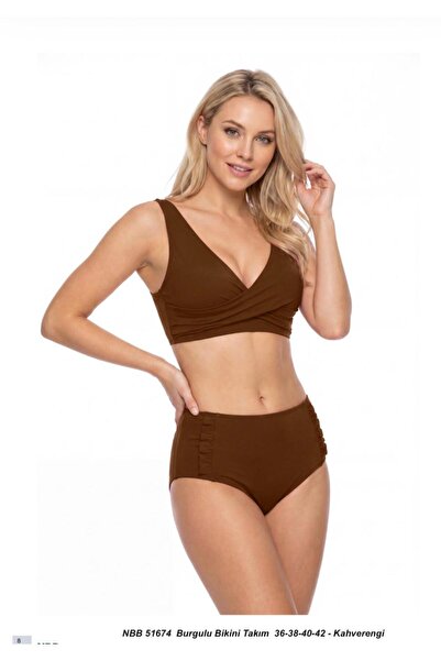 NBB burgulu kalın askılı bikini takımı