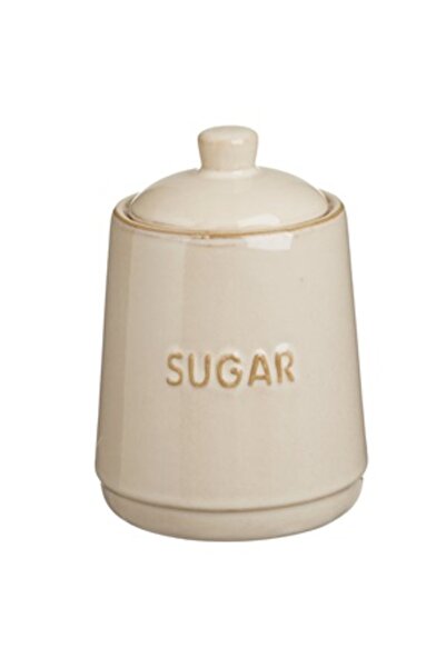 Zumzeria Borcan de zahăr ceramic bej cu capac - Stil Nordic 630ml
