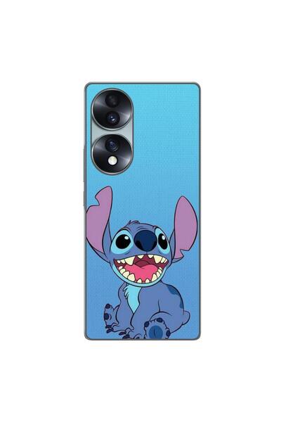 OEM Husa compatibila cu Honor 70 Silicon Gel Tpu Model Stitch Blue