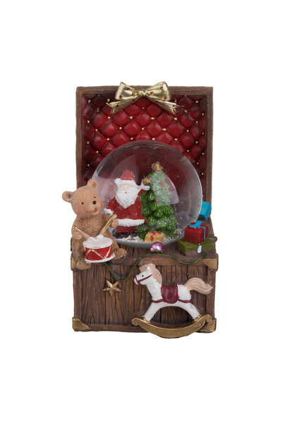 Zumzeria Musical Christmas Snow Globe with Santa Claus & Toys 13.5cm